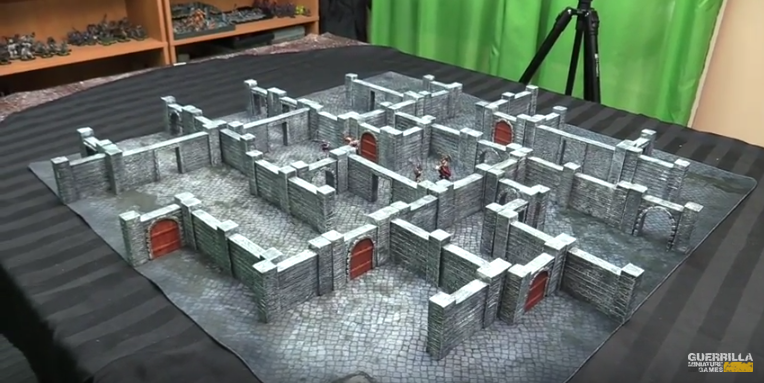 Modular pre-painted DUNGEON WALLS