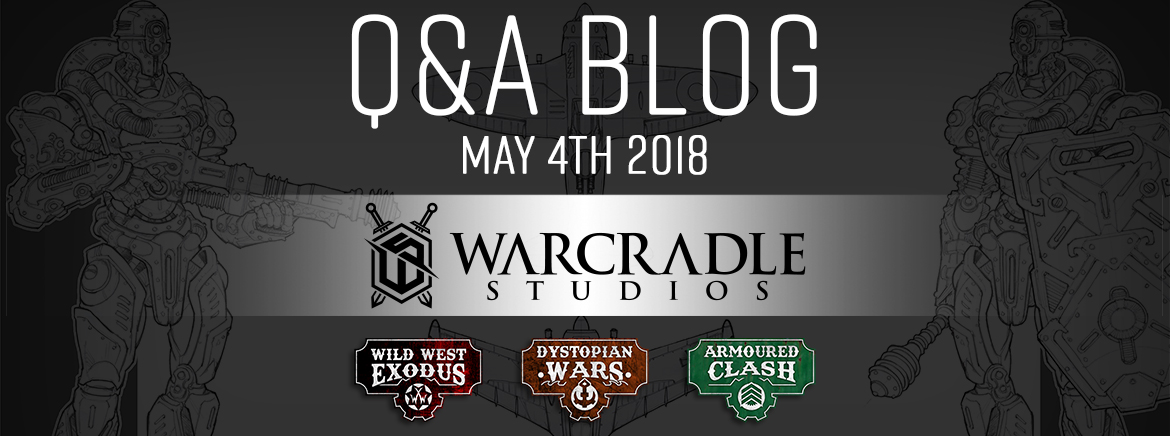 Warcradle Studios May 4th 2018 Q&A: Blog & Video