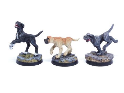 Now available – Dog sets  (28-30mm miniatures)
