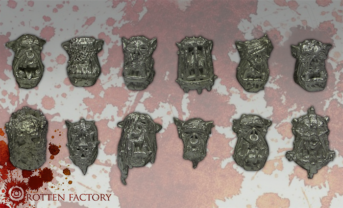 ROTTEN FACTORY: Slave Orc Heads