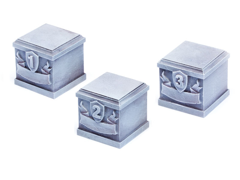 Now available – Bases / Plinths set 1 – 25x25x25mm