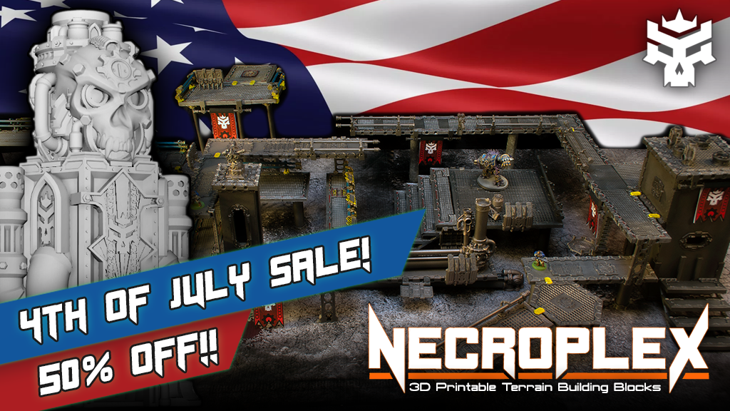 Necroplex 3D Printed Blocks – 4th of July Sale