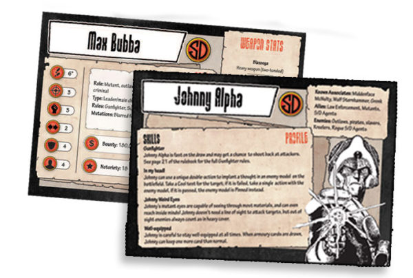 Strontium Dog Starter Set Character Cards Character Cards