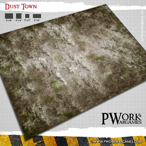 Dust Town: Pwork Wargames fantasy gaming mat