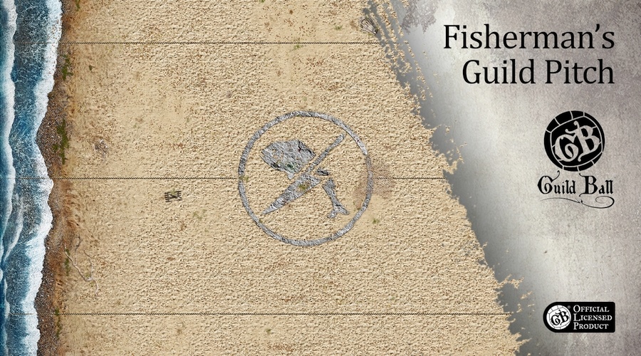 New official Fishermans Guild Ball pitch released by Deep-Cut Studio