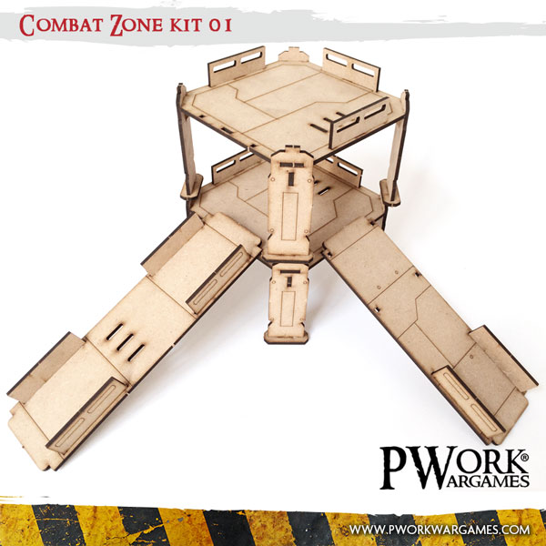 NEW RELEASE! MDF COMBAT ZONE SCENERY! PWORK MDF TERRAINS!