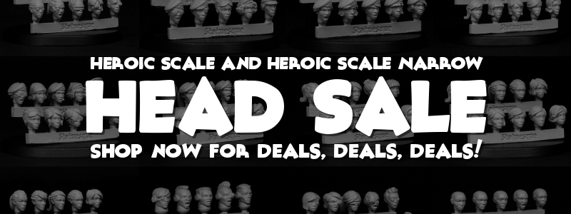 SALE! Up to 15% OFF Statuesque Heroic Scale Female Heads!