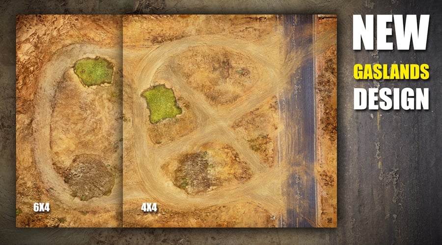 New official game mat for Gaslands from Deep-Cut Studio