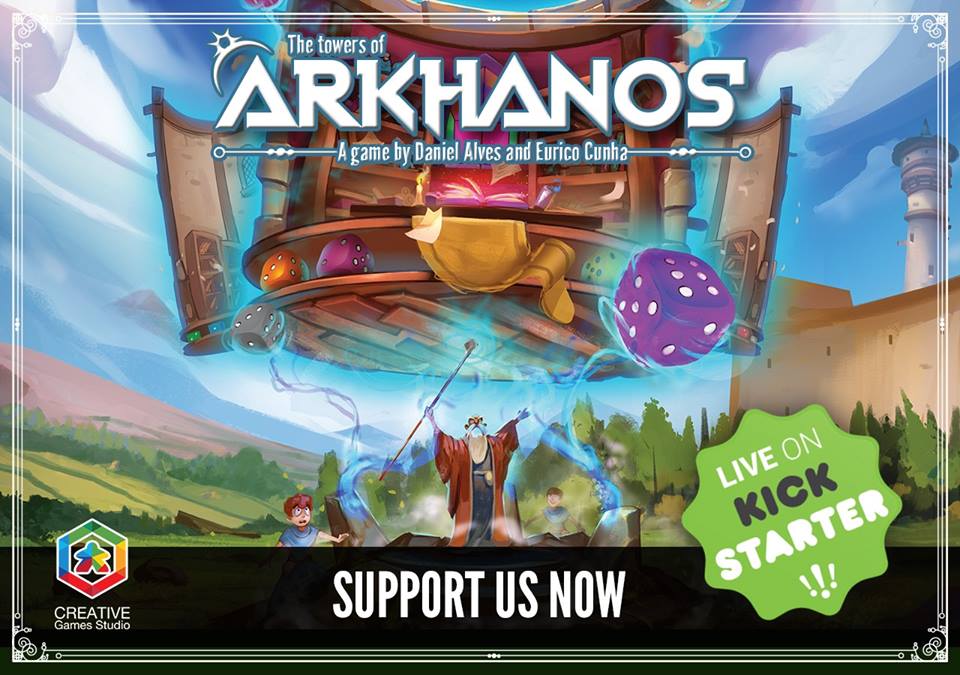 Towers of Arkhanos boardgame is LIVE on Kickstarter