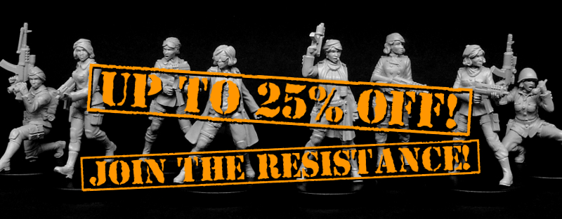 Up to 25% OFF Female Resistance Fighters range!