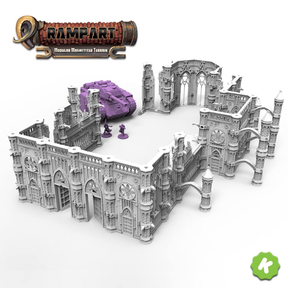 Rampart: Magnetized Modular Terrain for Tabletop Pre-Kickstarter page is up