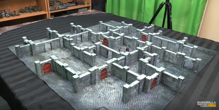 DUNGEON WALLS – WARGAMING TERRAIN – PREPAINTED AND ASSEMBLED