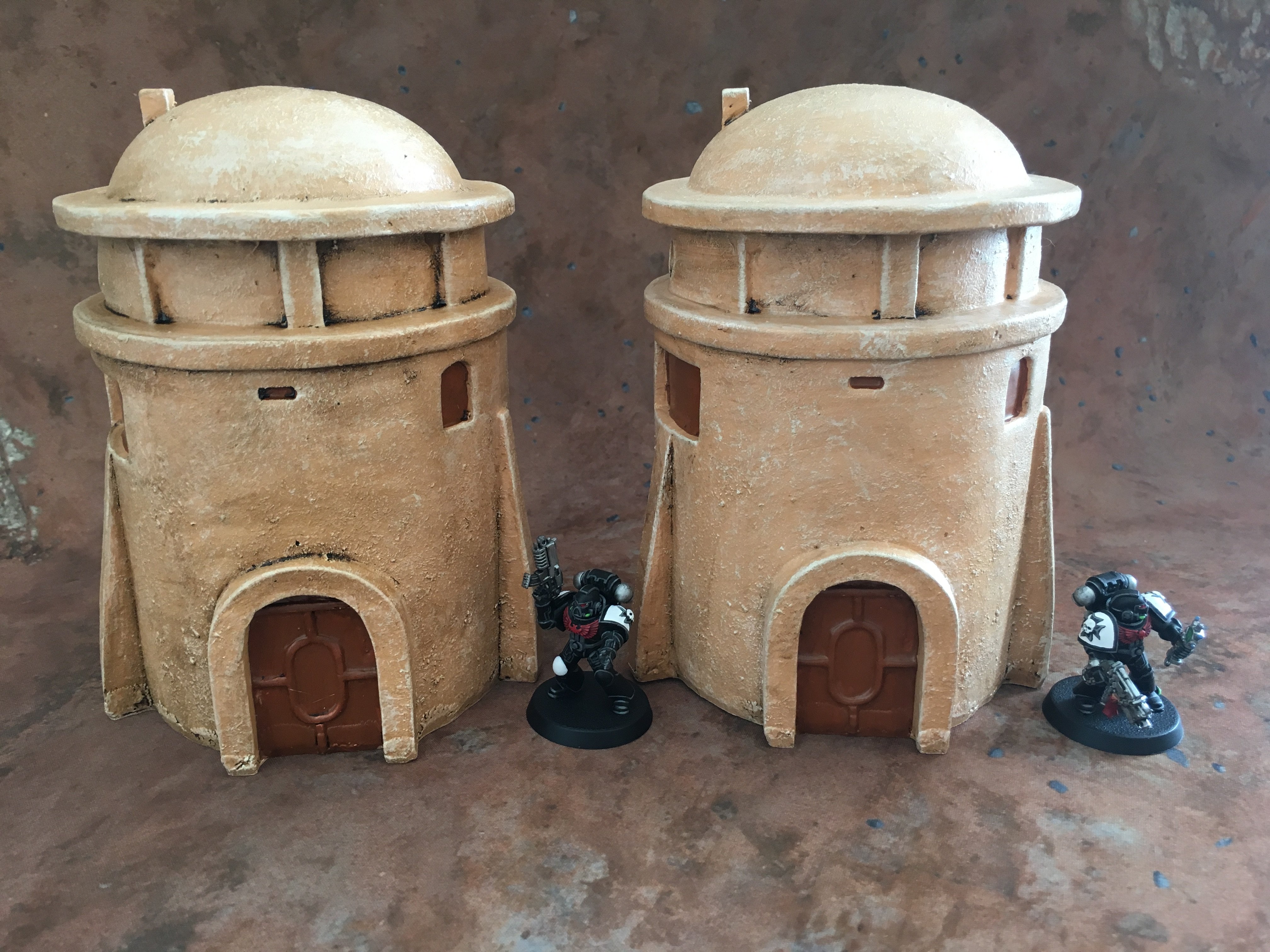 PREPAINTED 16pcs DESERT TATOOINE HOUSES SET for STAR WARS LEGION back in stock now !