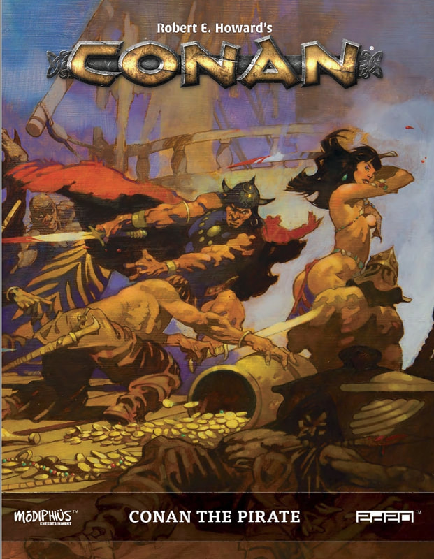 A titanic triple as Conan The Pirate, Nameless Cults and Ancient Ruins & Cursed Cities all release for the Conan RPG!