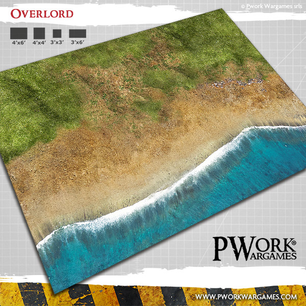 NEW RELEASE! Overlord: Pwork Wargames historical game mat