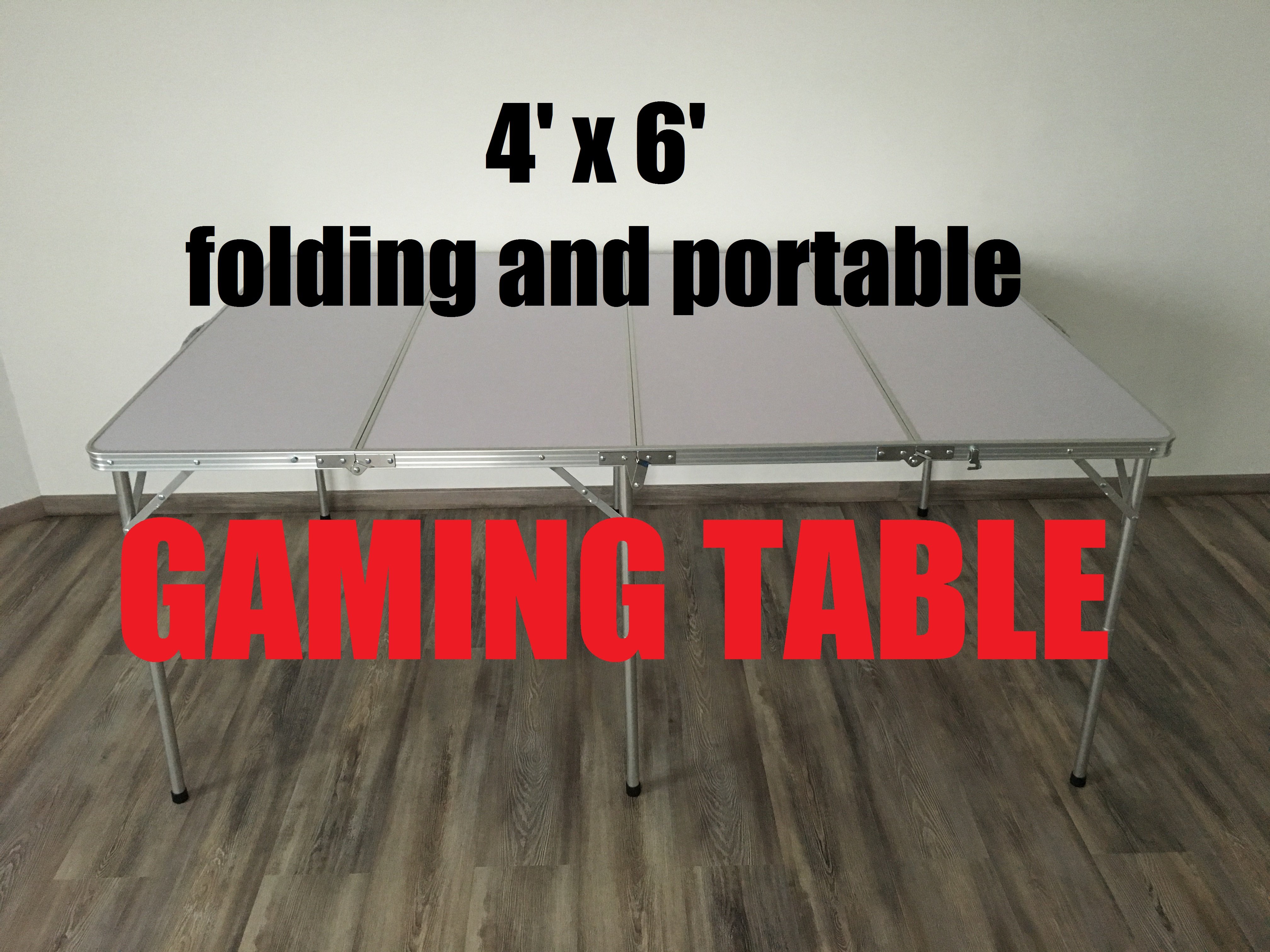 6’x4′ folding and portable GAMING TABLE ! Shipping WORLDWIDE now !!!
