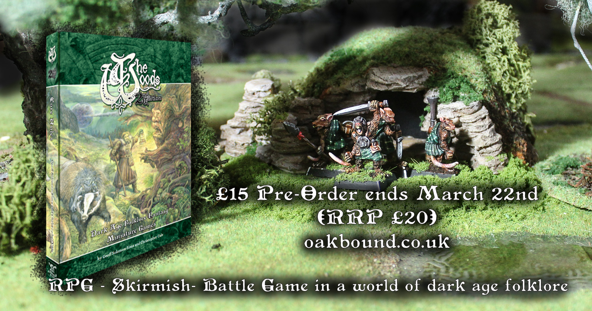 Last few days to pre-order the new The Woods rulebook