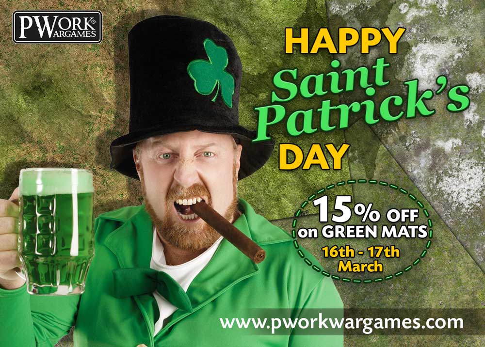 HAPPY SAINT PATRICK’S DAY FROM! 15% OFF ON GREEN MATS!