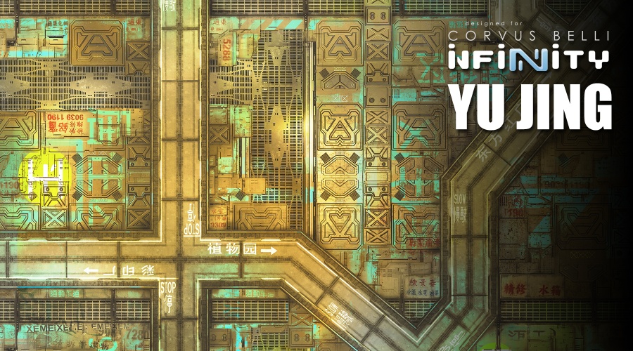Yu Jing get a new designed for Infinity game mat from Deep-Cut Studio