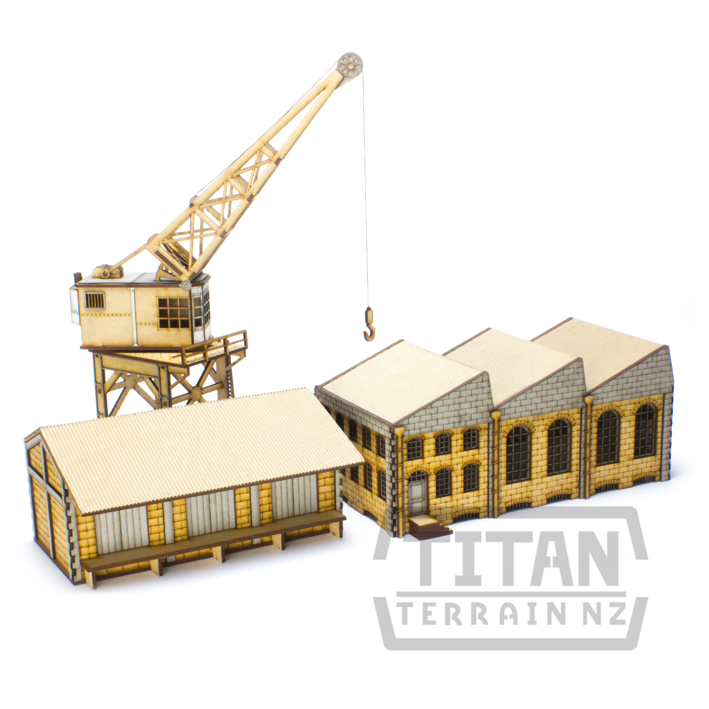 New dockside warehouses and a luffing crane from Titan Terrain NZ