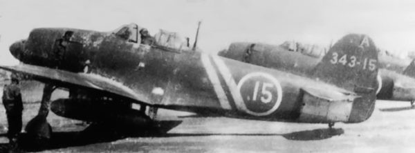 N1K-1 'Shiden Kai flown by Naoshi Kanno, a squadron commander within the 343rd Air Group