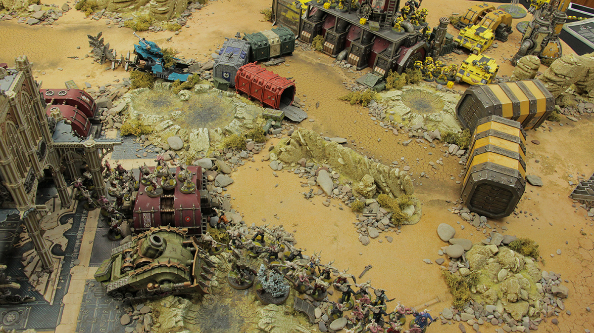 SC82 Warhammer 40.000 video battlereport featuring Gamemat.eu terrain!