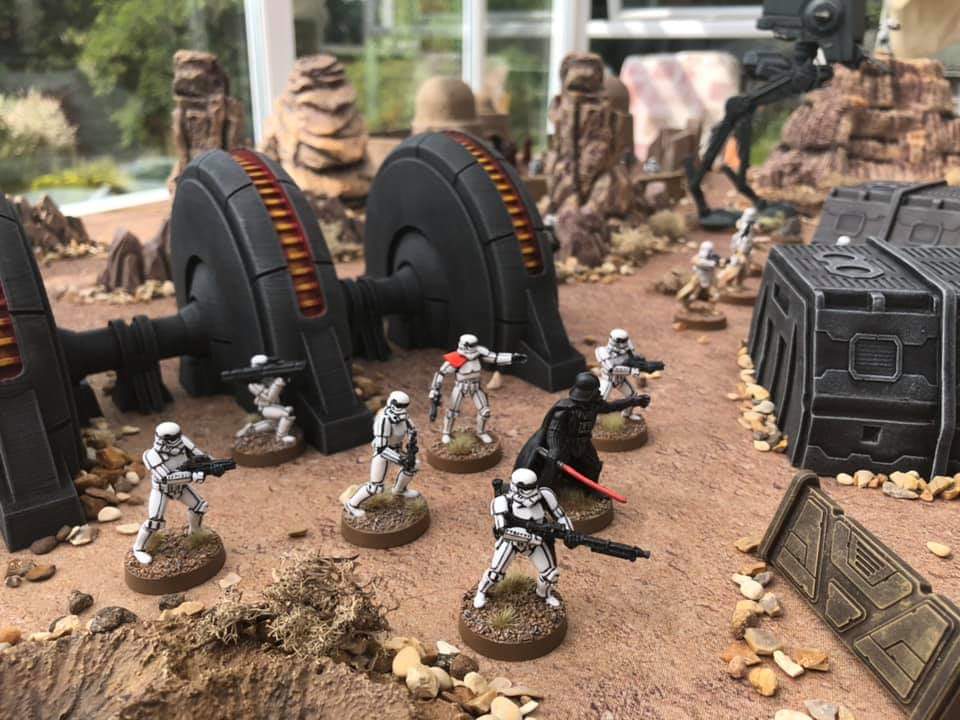 Awesome Star Wars: Legion table setup with featuring Gamemat.eu prepainted terrain!