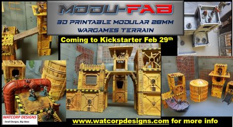 Only 15 Days to Launch of Modu-Fab Terrain Kickstarter by Watcorp Designs