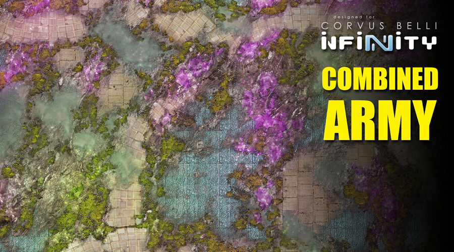 Deep-Cut Studio launches official Combined Army game mat for Infinity