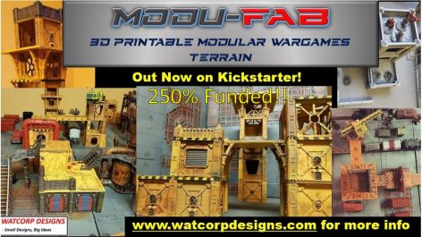 Modufab Kickstarter now 250% Funded – Modular, Flat Packable 3D Terrain