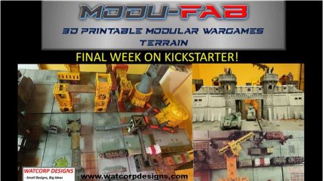 Modufab – Final few hrs – 3d printable, modular, flat pack terrain