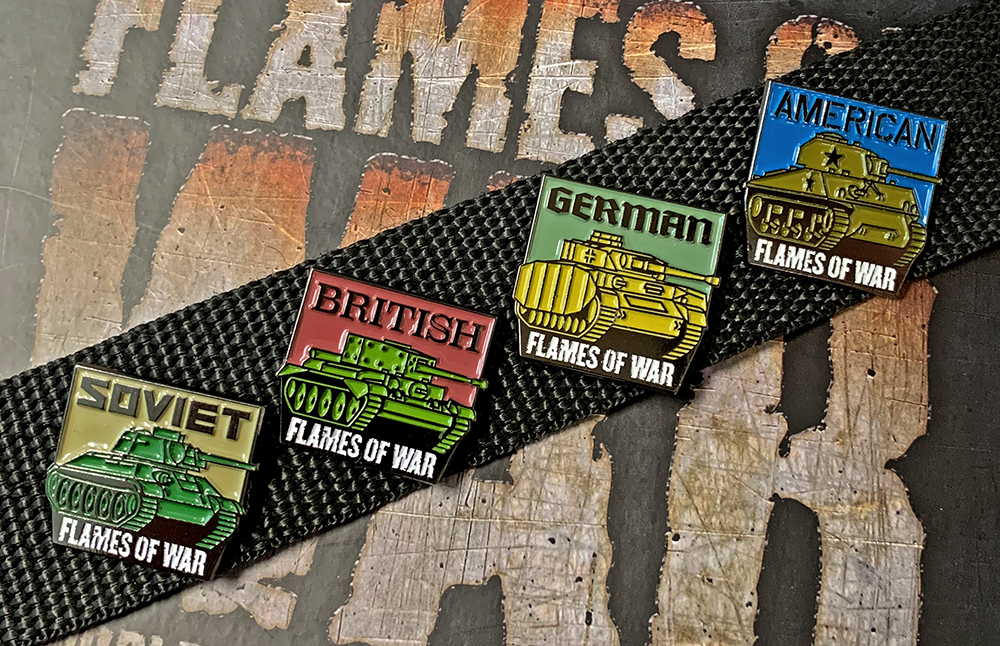 Flames Of War Limited Edition Collectors Pins