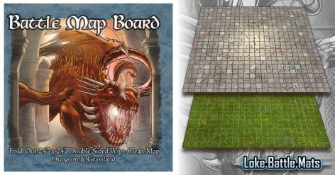 Loke launch Battle Map Board – Dungeon & Grassland!
