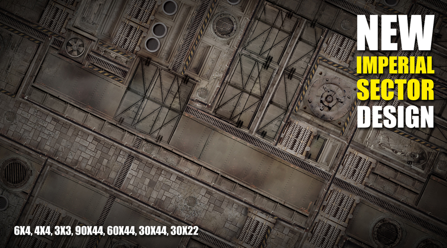 Deep-Cut Studio releases Imperial Sector game mat for wh40k