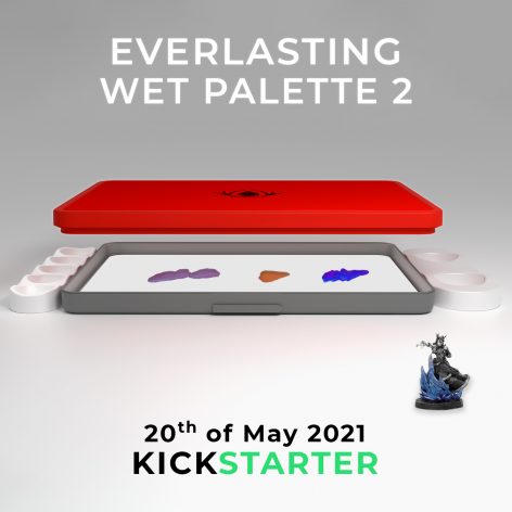 wet palette for miniature painting soon on kickstarter