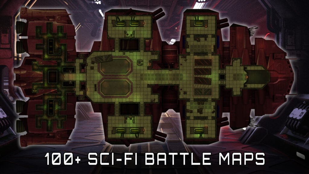 Loke Battle Mats to boldly go Beyond the Blue Nebula with 100+ digital maps and 500+ Tiles and Tokens!