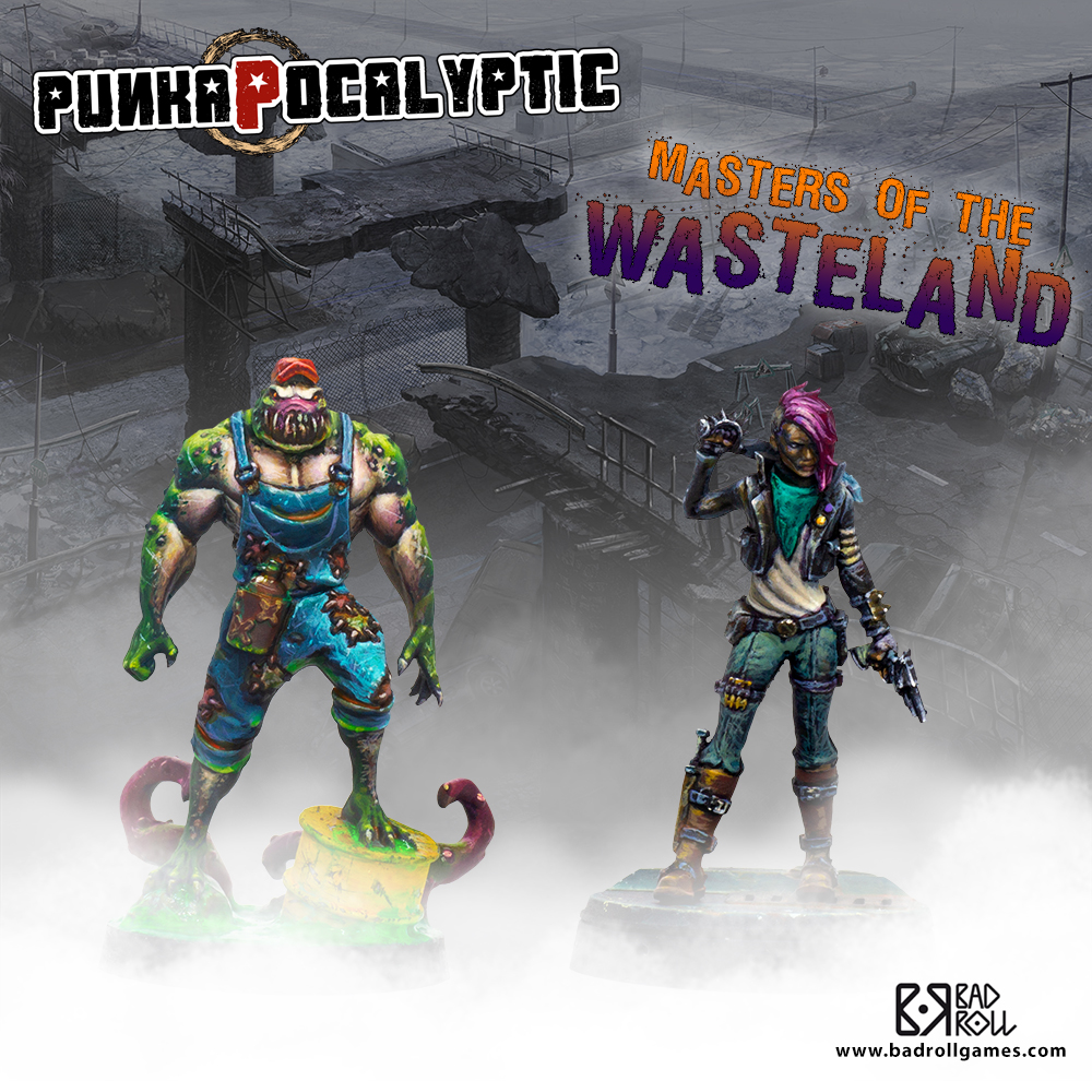 Punkapocalyptic. Now on sale the new miniatures of Masters of the Wasteland.