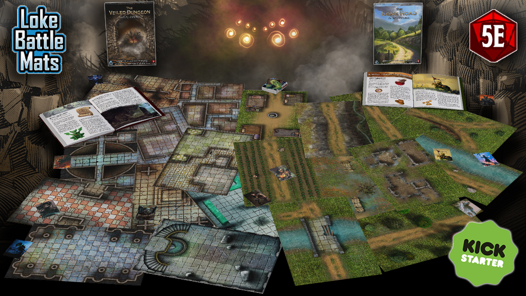 All new maps from Loke Battle Mats go live on Kickstarter May 24!