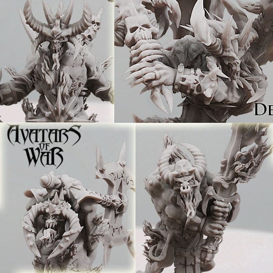 Avatars of War: New Daemon resin miniatures
