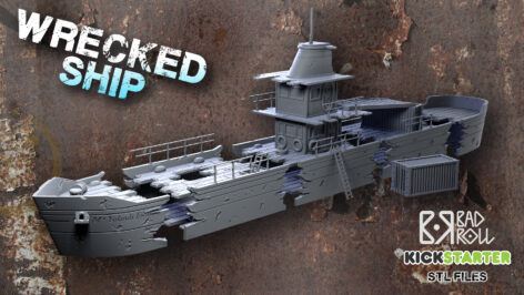 [Kickstarter] Wrecked Ship STL printable