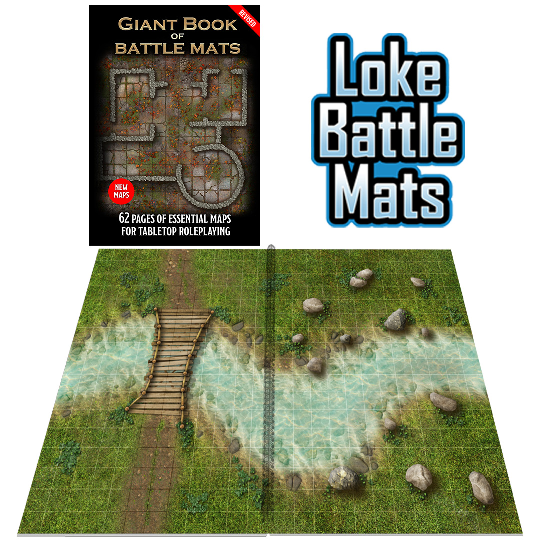 Dungeon Books of Battle Mats by Loke