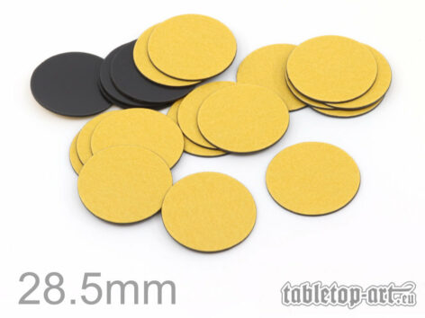 Round magnetic foils in the diameter 28.5mm