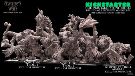 The Stone Trolls by Avatars of War on Kickstarter