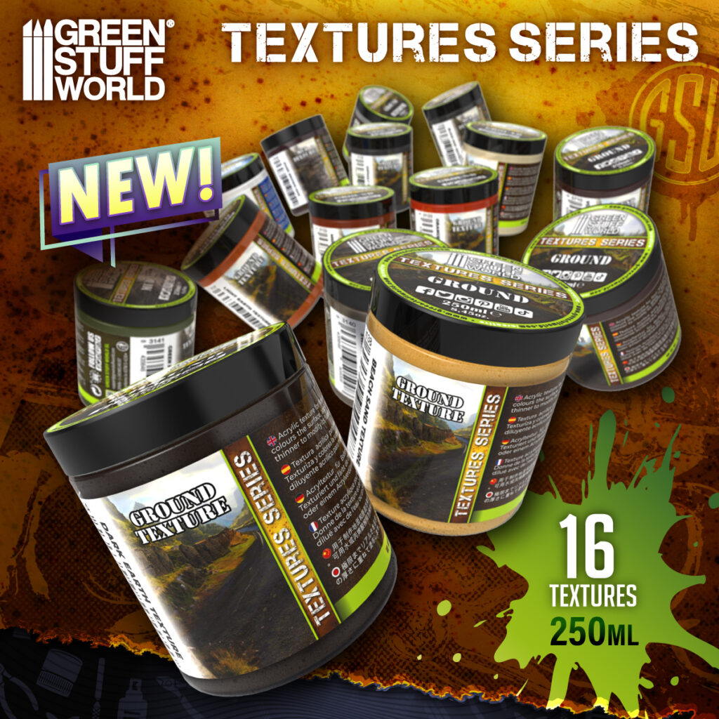 Acrylic textured paints for miniature basing