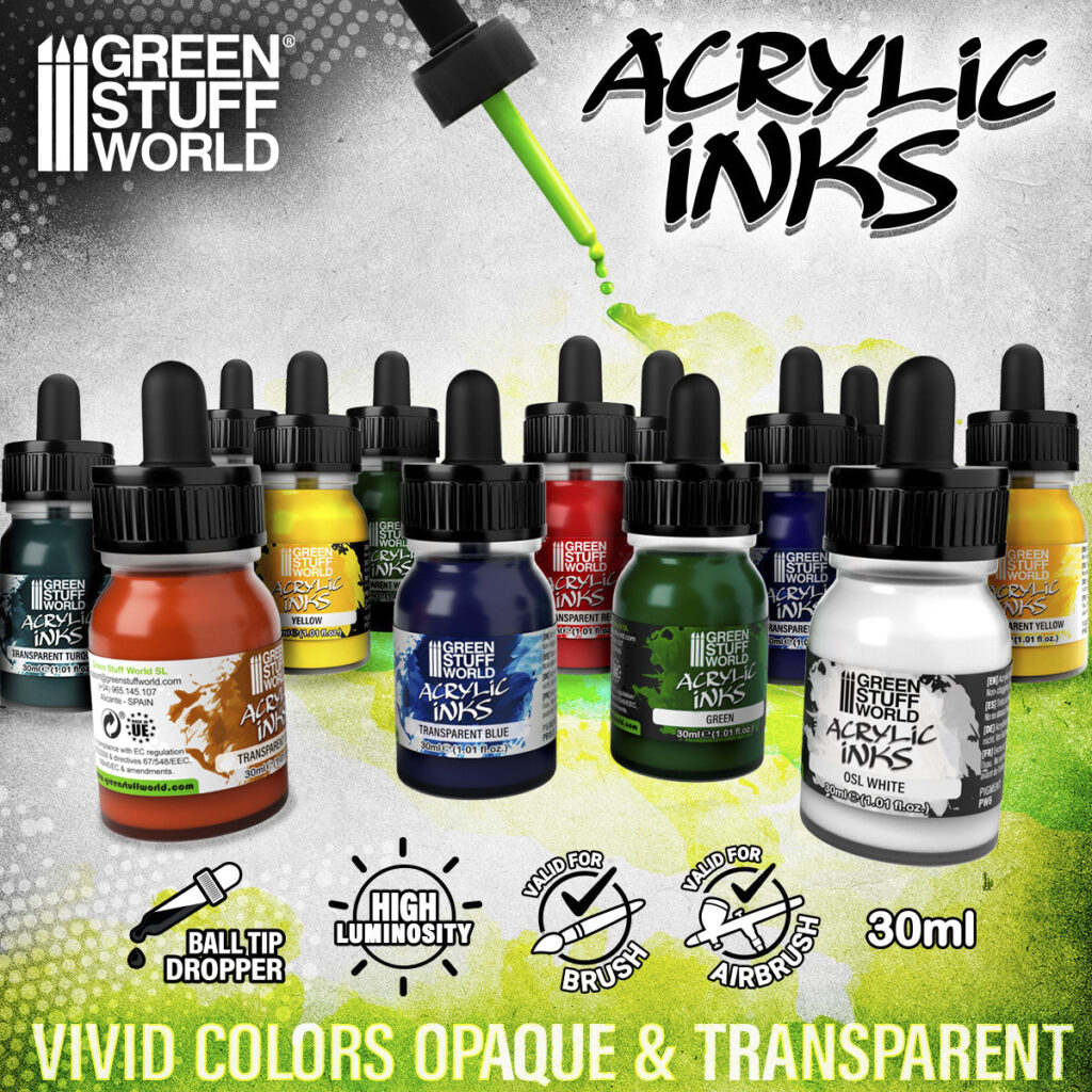 Airbrush Paints for Modeling – New line of Acrylic inks
